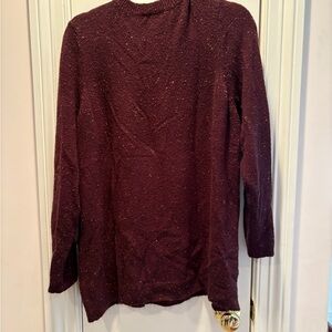 Women's Burgundy Sweater - Crew Neck